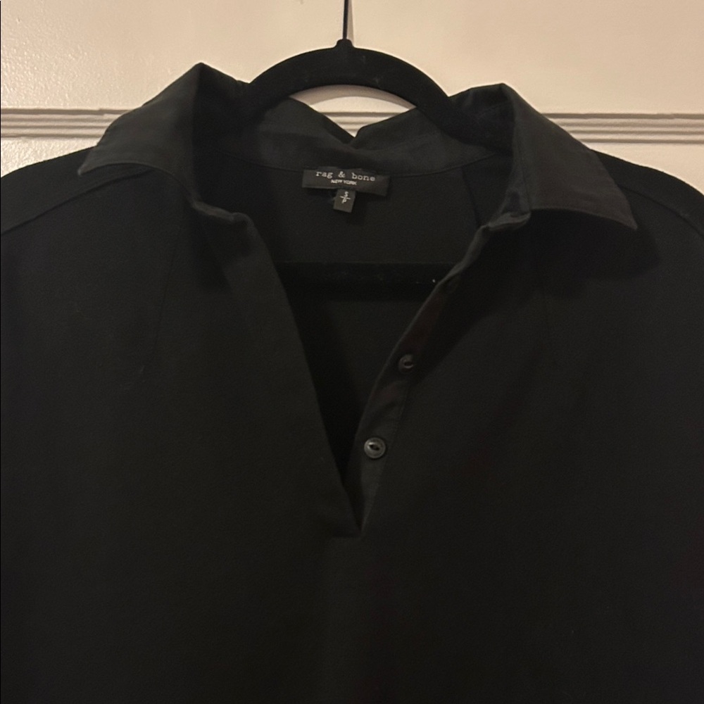Rag & Bone Black Collared Top - image 2